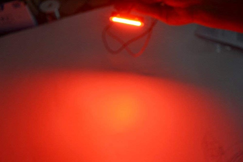 NBWDY Motorcycle Waterproof led License Plate Light with 3528 led taillight,license plate light license plate light assembly (Red, 6 LEDs) - Image 5